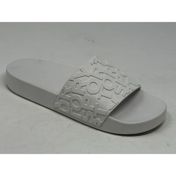 Tory Burch slide embossed logo flip-flops 9 - Picture 1 of 6